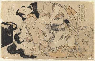 amorous couple 1803 1 Kitagawa Utamaro Sexual Oil Paintings